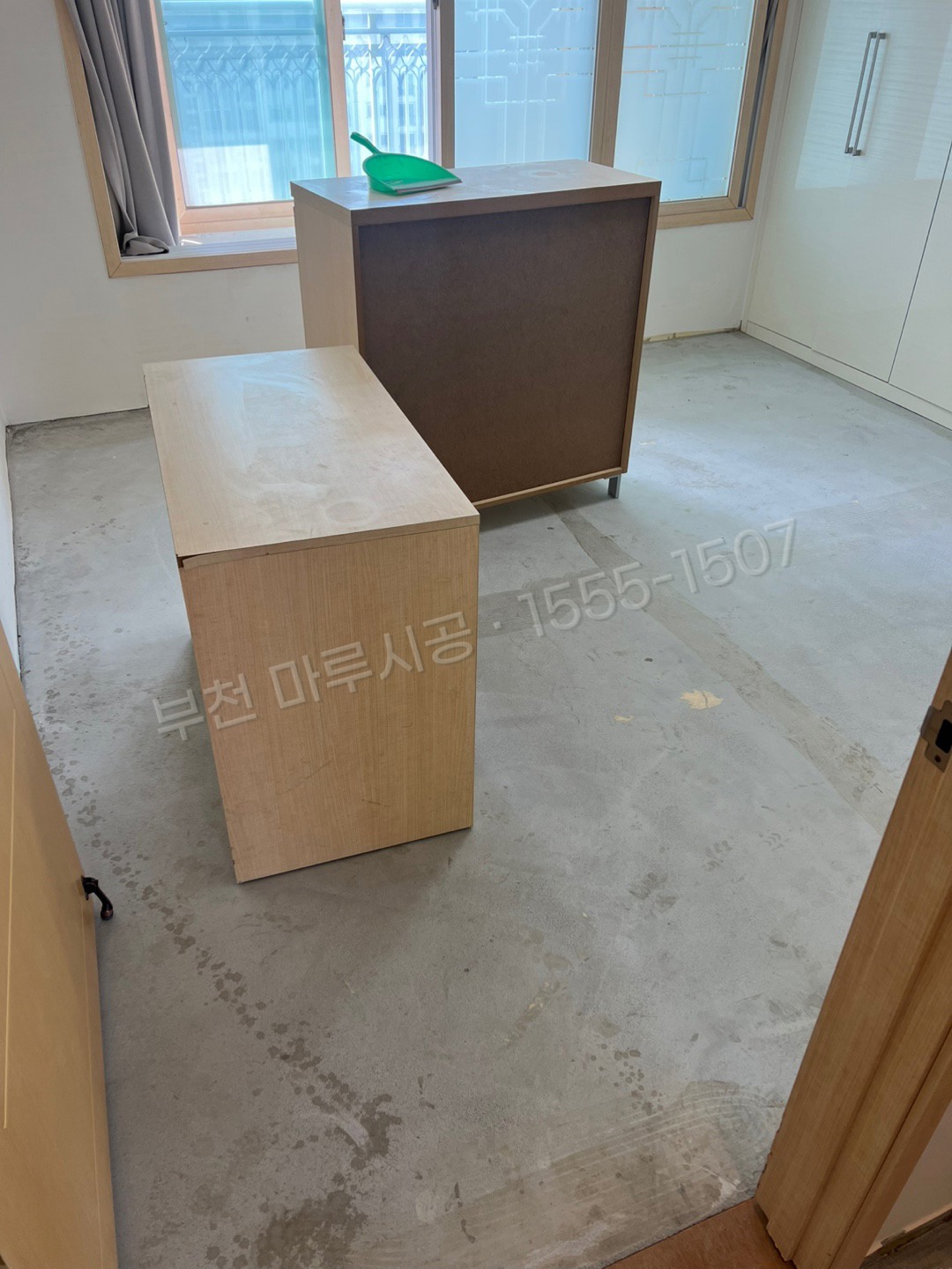 부천 원미구 소사동 강마루 동화 나투스진 테라 오프화이트 바닥공사 마루시공업체 시공 전